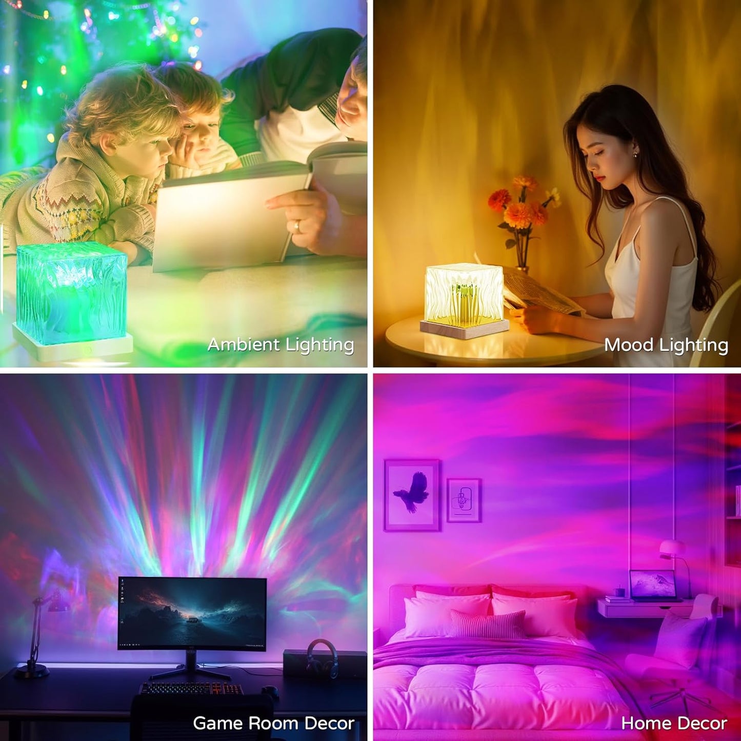 Aurora Borealis Crystal Projector